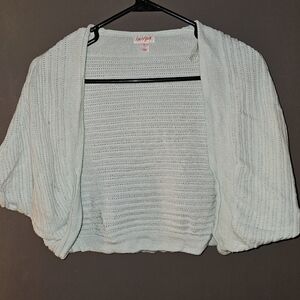 Light Blue Sweater Shrug